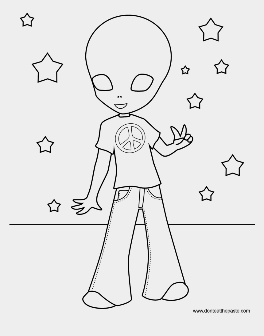 28 Collection Of Hippie Alien Coloring Pages - Fun Hippie Coloring Pages,  Cliparts & Cartoons - Jing.fm