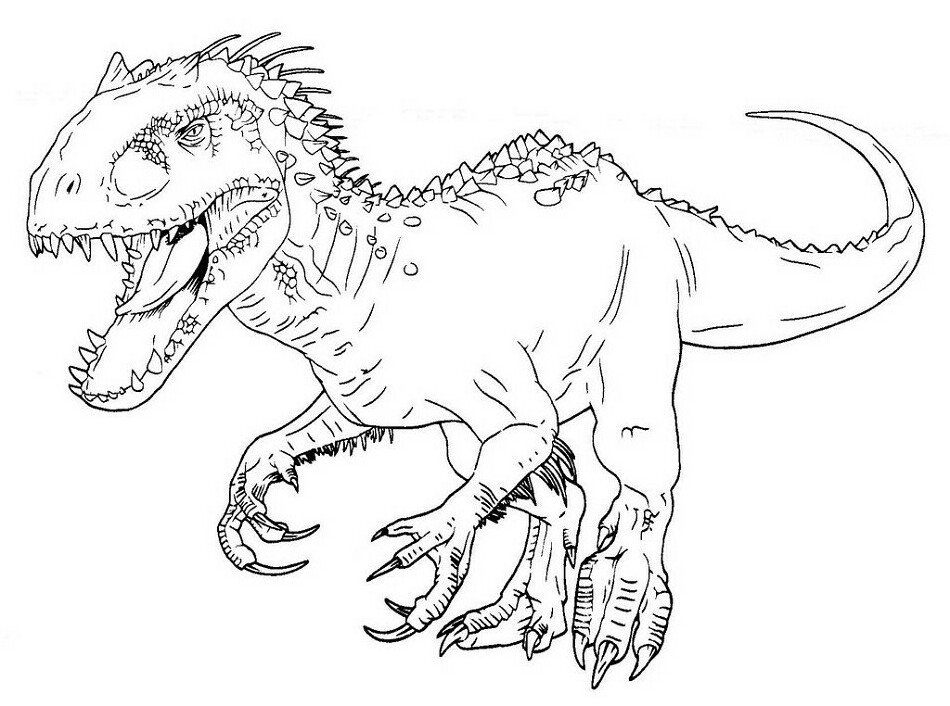 Indoraptor Coloring Pages Pictures - Whitesbelfast