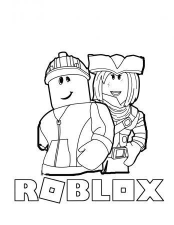 roblox coloring pages easy