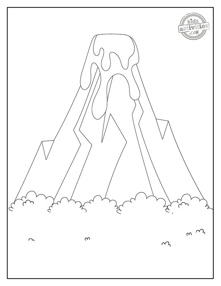 The Best Volcano Coloring Pages | Kids Activities Blog