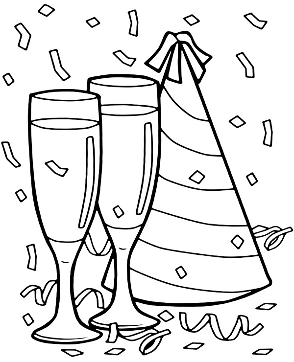 Party gadgets coloring pages party time - Topcoloringpages.net