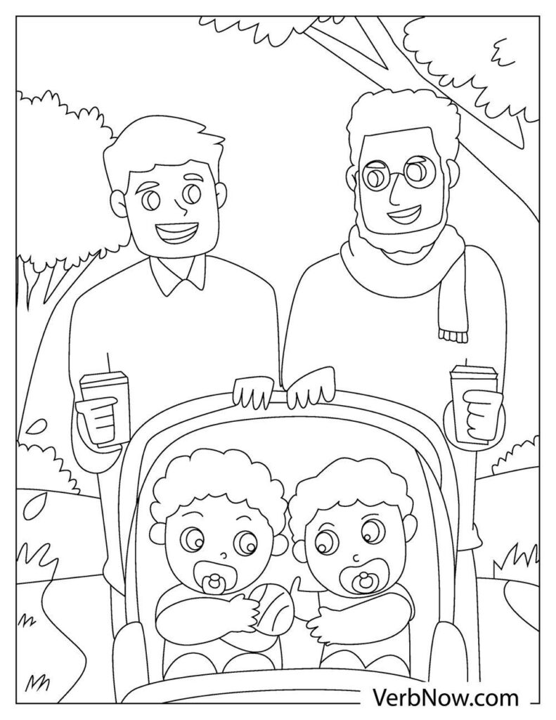 Free FAMILY Coloring Pages & Book for Download (Printable PDF) - VerbNow