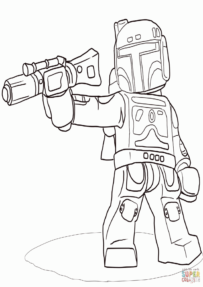 Lego Star Wars Boba Fett Coloring Pages | Best Coloring Page Site