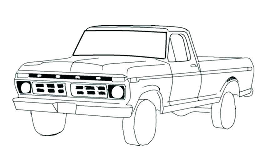 Old Ford Truck Coloring Pages