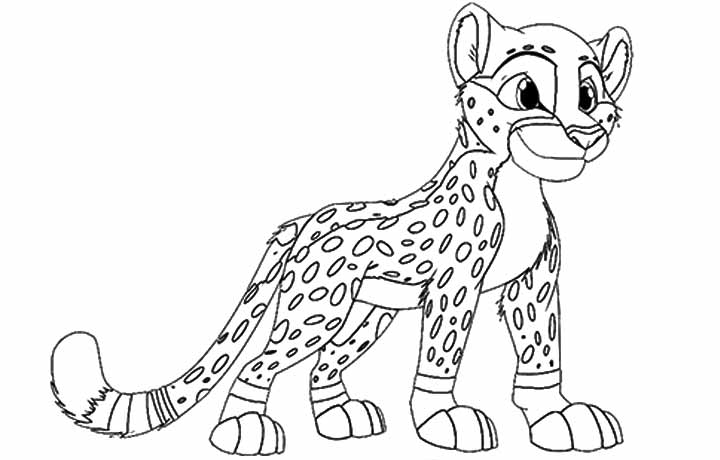 Cheetah Coloring Page 8