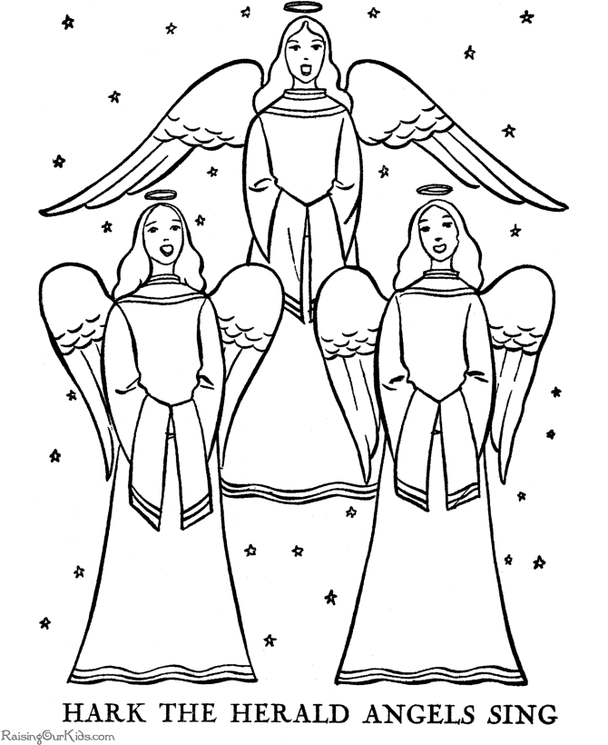 Nativity Story - Coloring Pages for Kids and for Adults
