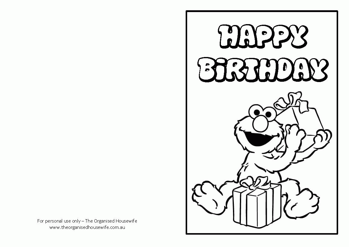 7 Best Images Of Elmo Printable Birthday Cards Free Elmo Coloring Home