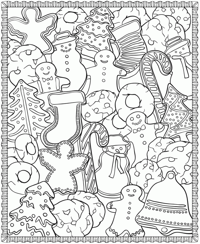 Adult Christmas Coloring Page