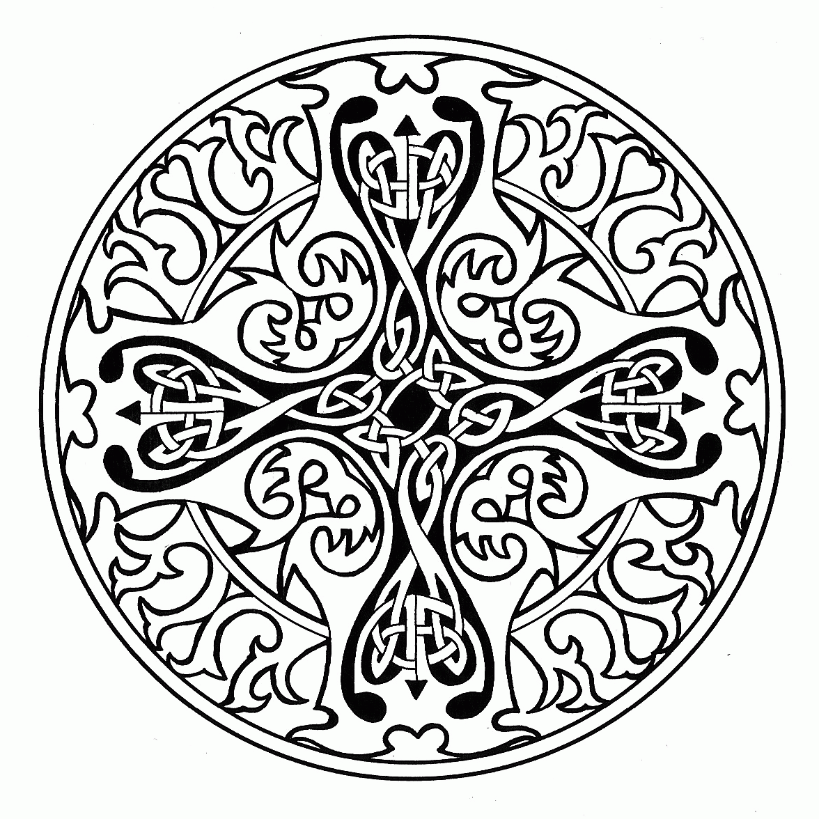 7 Pics of Celtic Mandala Coloring Pages - Celtic Mandala Coloring ...
