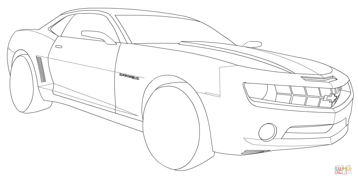 chevrolet camaro coloring pages  coloring home