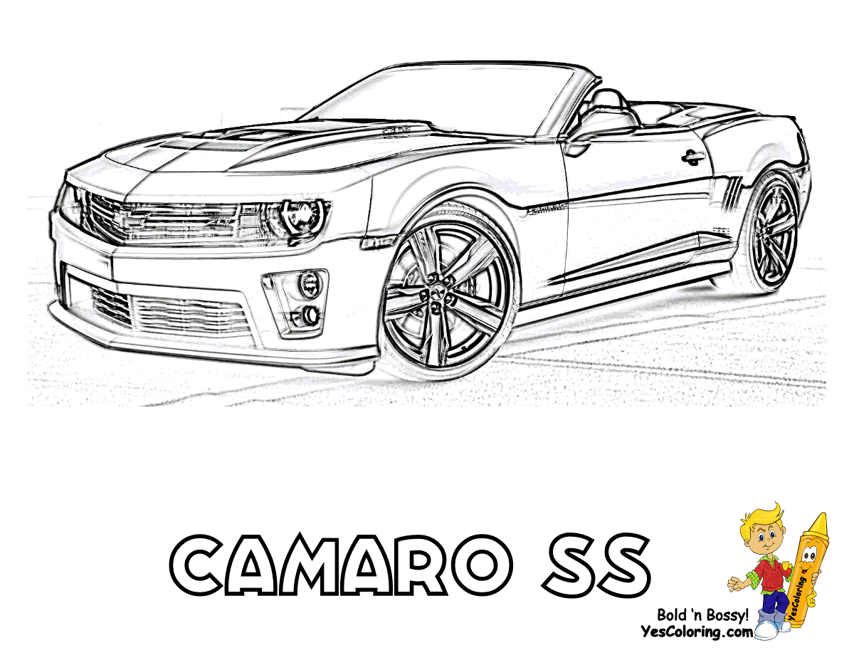 Chevrolet Camaro Coloring Pages Coloring Home