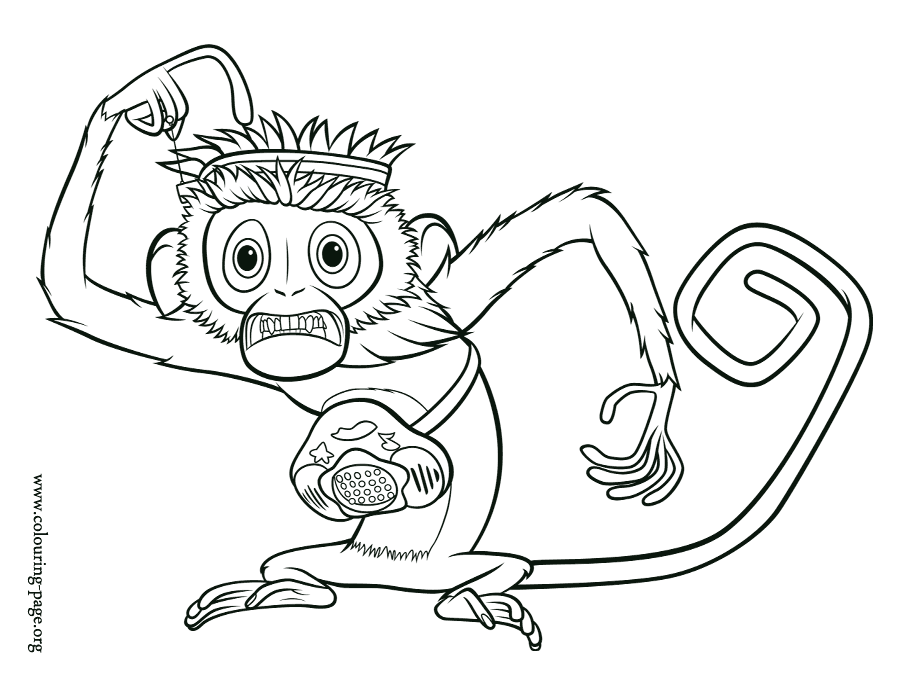 Chance of Meatballs - Steve, the Flint's lab assistant coloring page