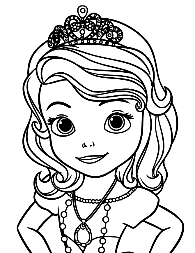 Sofia The First Printable Coloring Pages Coloring Home