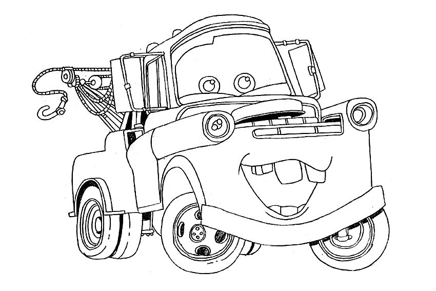 Cars The Movie Mator Coloring Pages Images & Pictures - Becuo