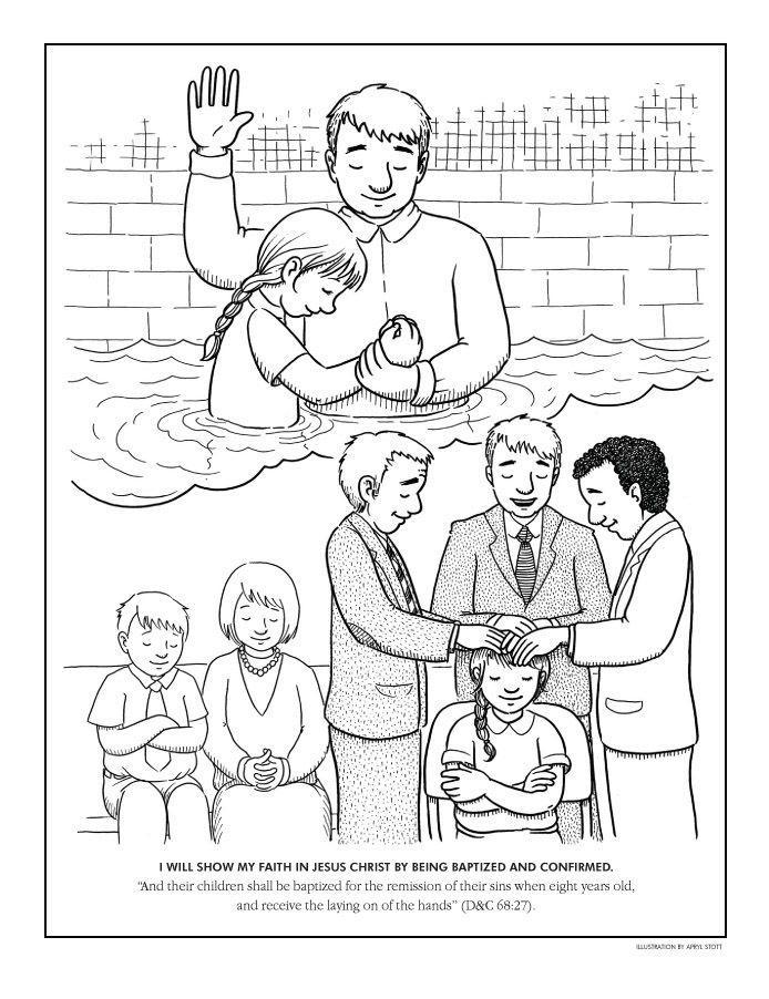 Baptism Coloring Pages Coloring Home