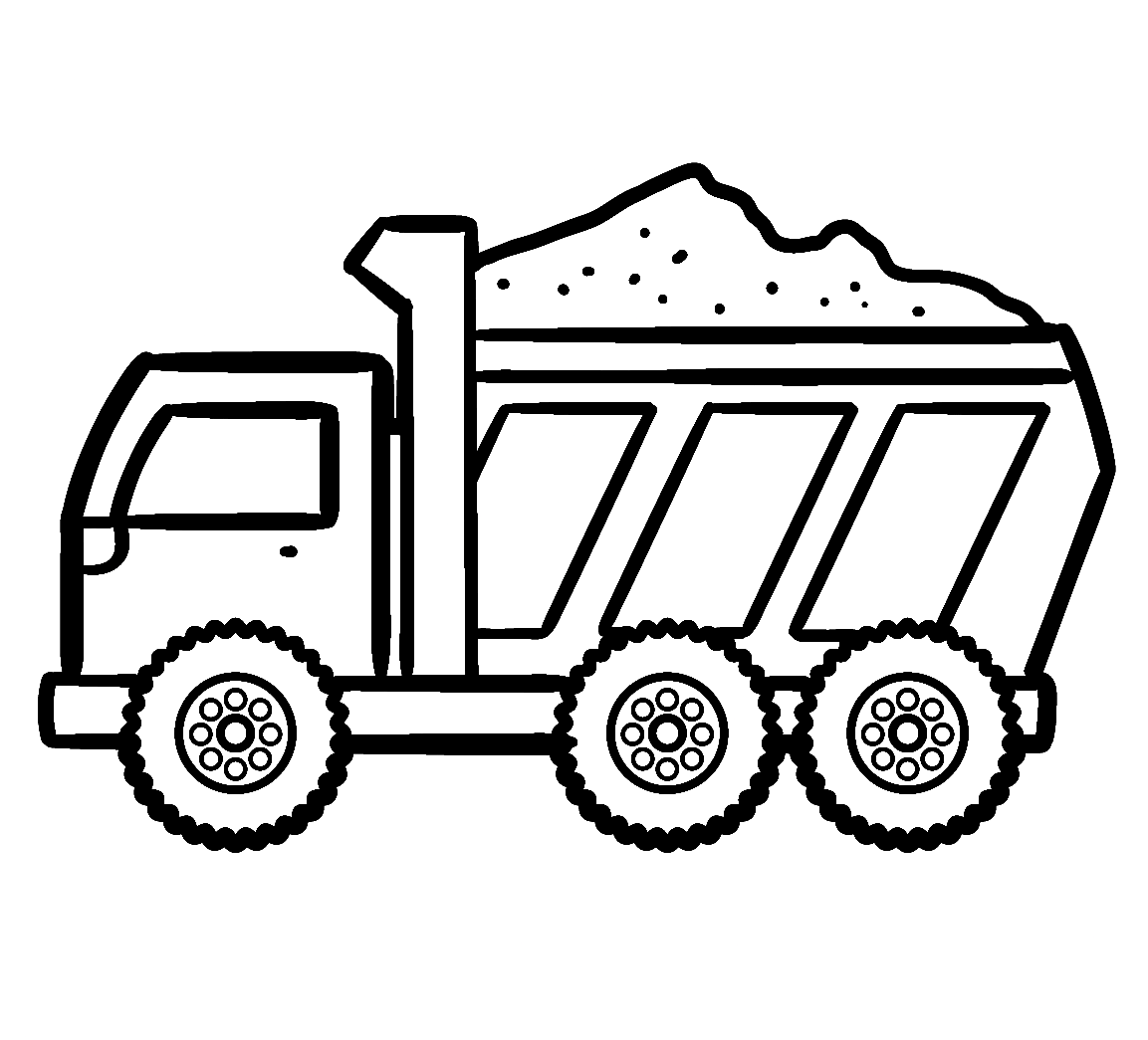 Dump Truck Coloring Pages - Coloring Pages For Kids And Adults