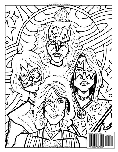 Kiss coloring book: American Rock Band Music Fan Relaxing Creative Gift:  Parker, Donna: 9798652117696: Amazon.com: Books