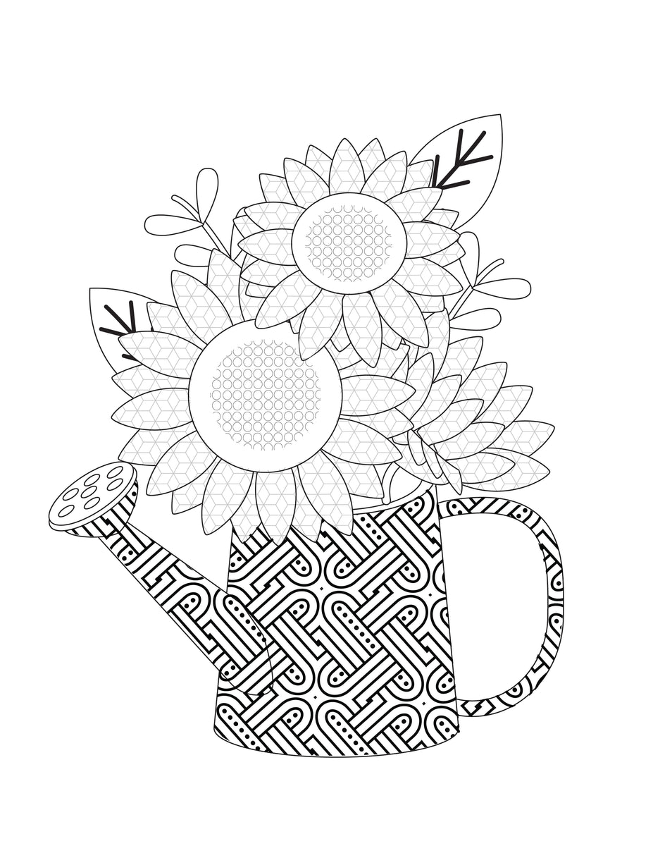 Flower Coloring Pages for Adults and Kids (3 Pages) – Freebie Finding Mom