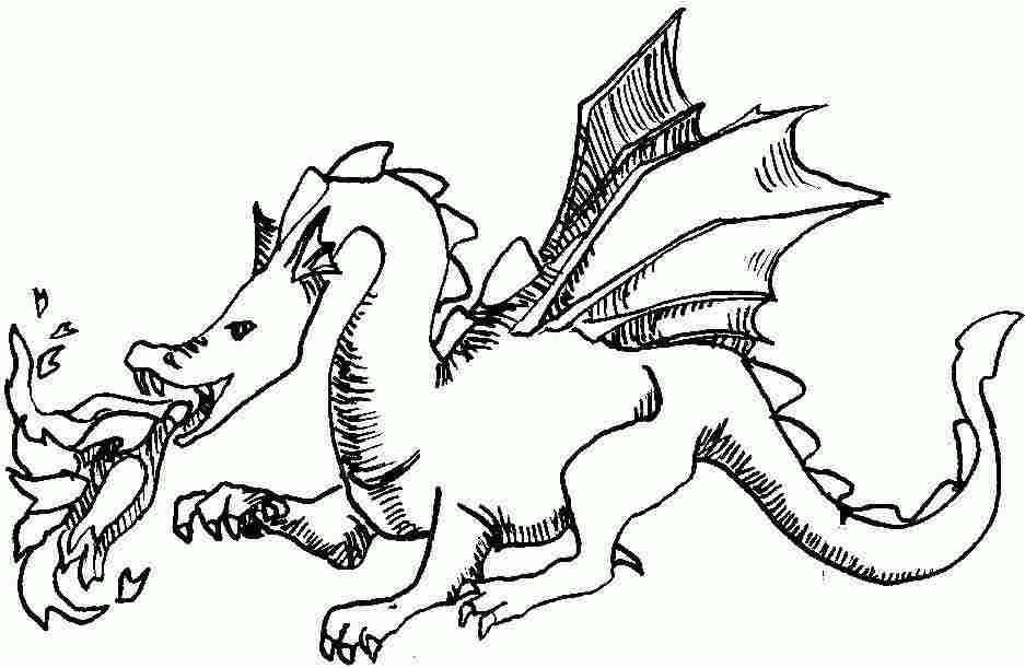 Free Dragon Fire Coloring Pages Printable For Kids #1398 Fire ...
