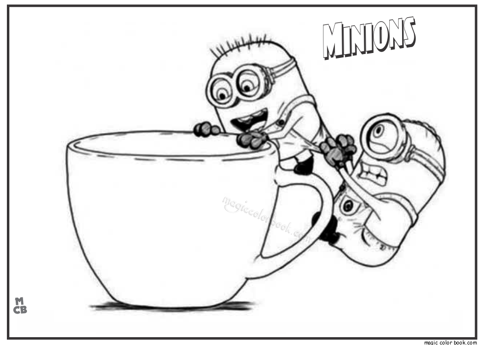 Jerry Stuart and The-Minion Coloring Page