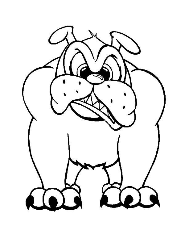 Black And White Bulldog Coloring Pages - Ð¡oloring Pages For All Ages