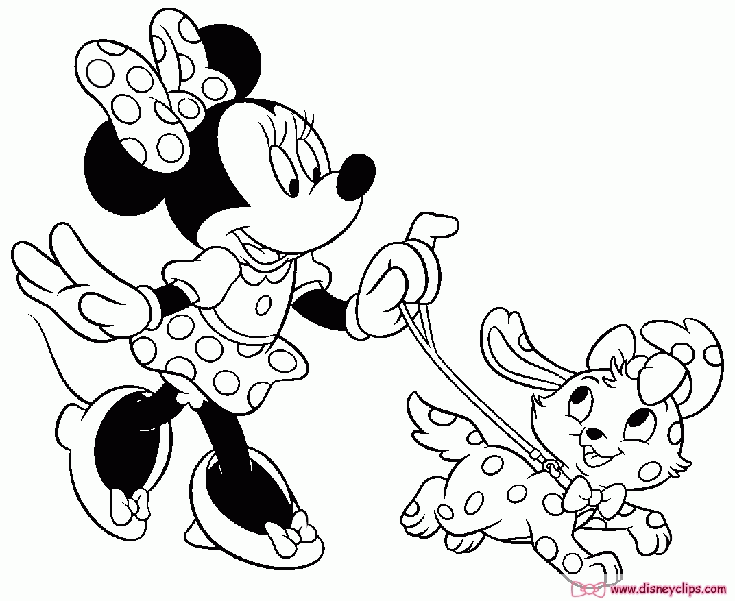 Free Printable Minnie Mouse Christmas Coloring Pages Minnie Mouse