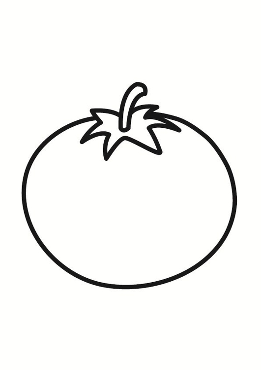 Coloring Page tomato - free printable coloring pages