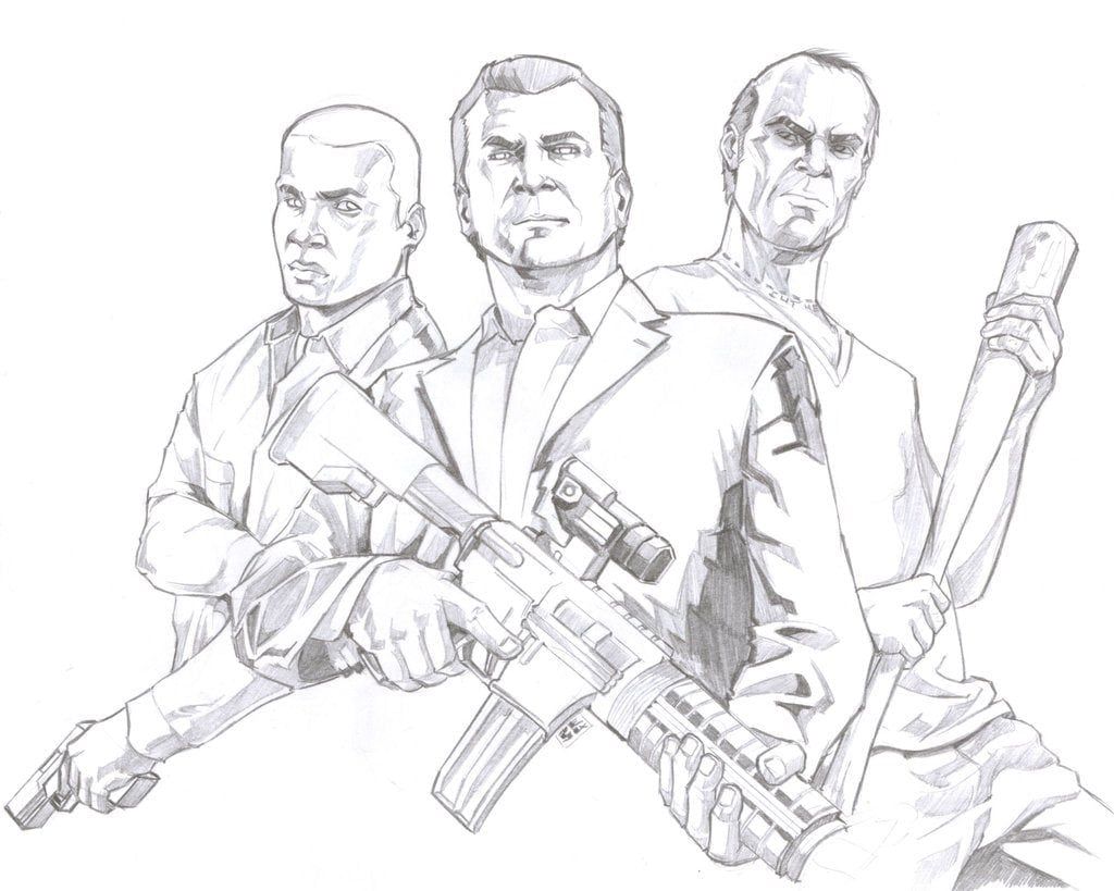 Gta 5 Coloring Pages | Coloring pages, Gta 5, Gta