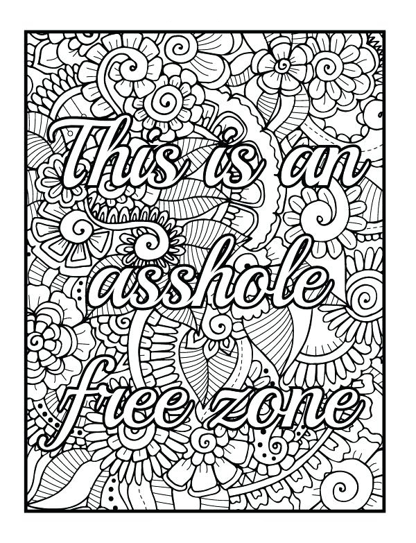 Swear Word Coloring Page Coloring Page For Kids Coloring Home