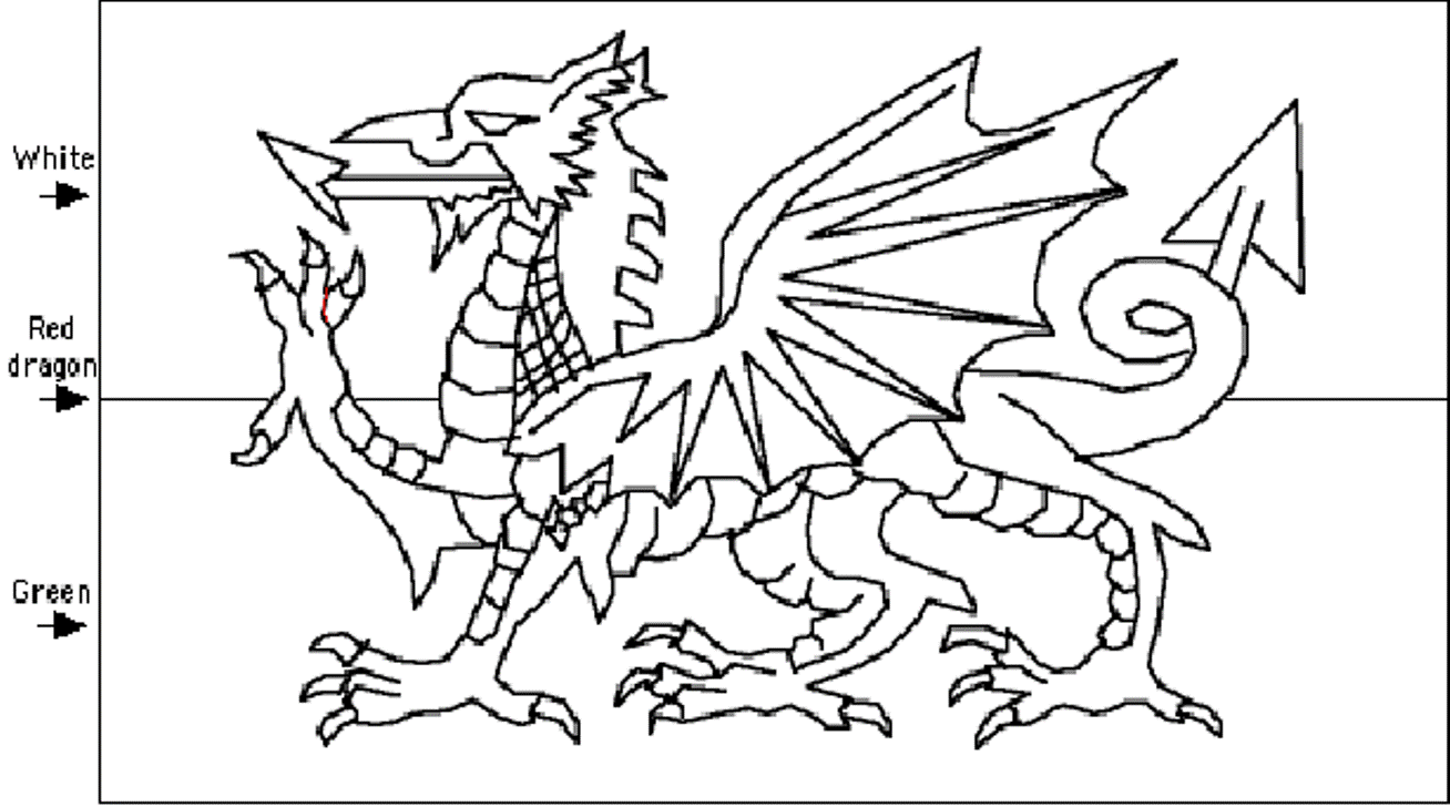 Welsh Flag Coloring Page - About Flag Collections