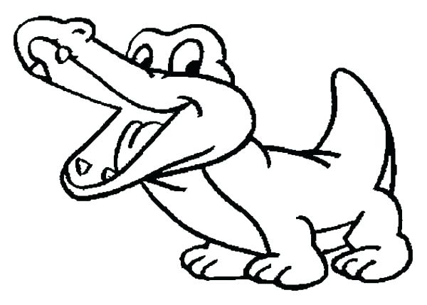 cute alligator coloring pages