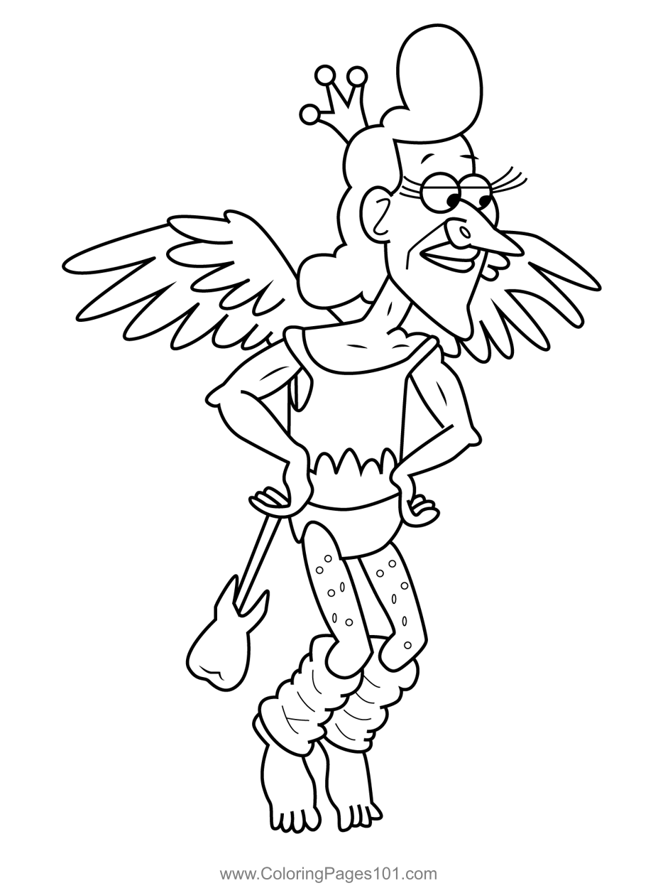 Tooth Fairy Uncle Grandpa Coloring Page ...