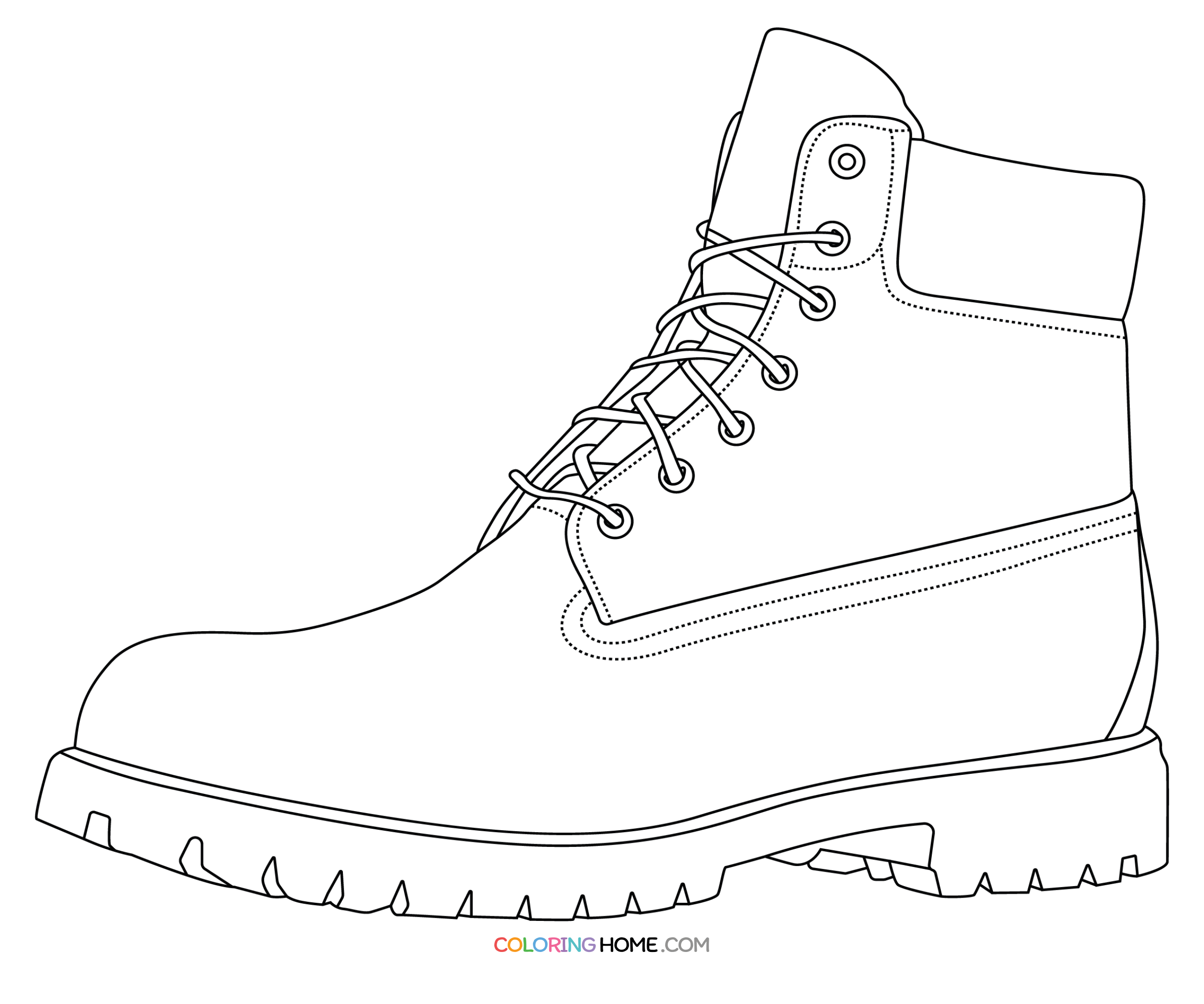 Timberland coloring page
