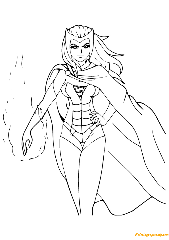 Scarlet Witch Avengers Coloring Pages ...coloringpagesonly.com