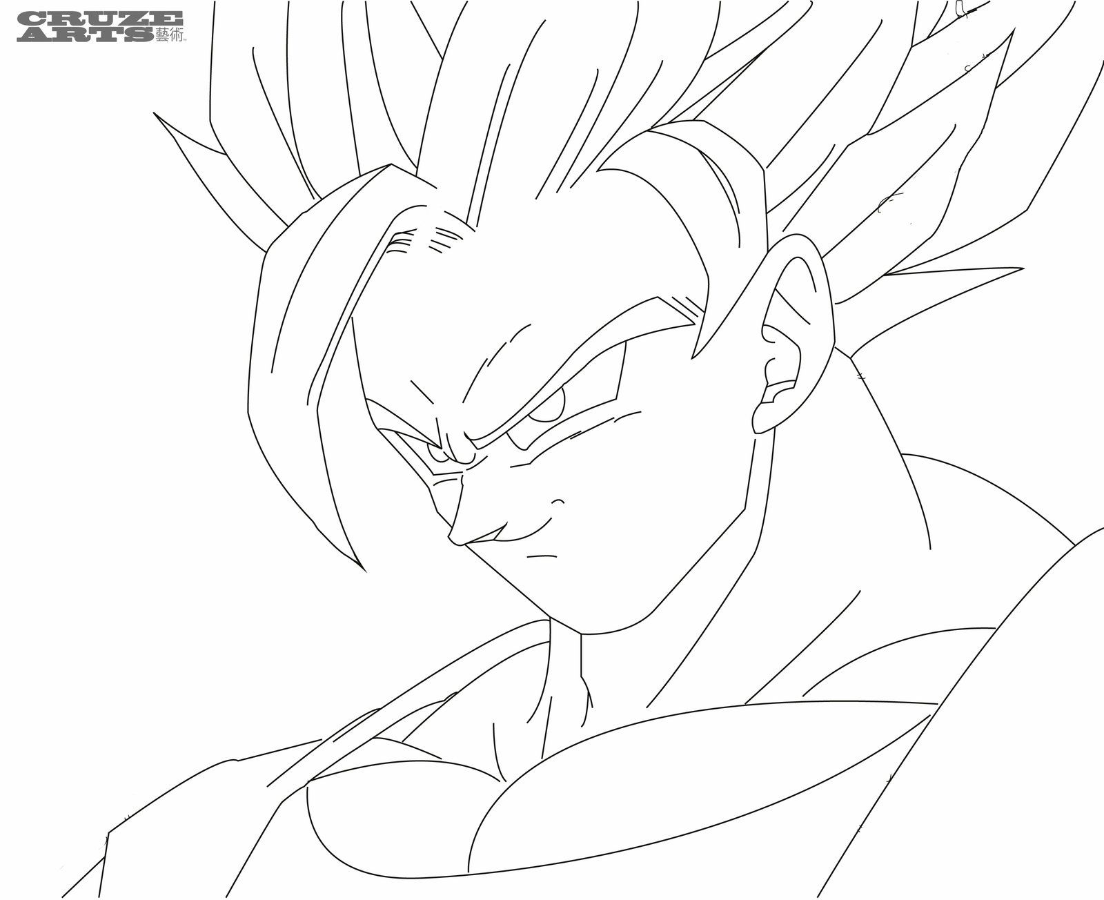 Super Saiyan Goku Coloring Pages