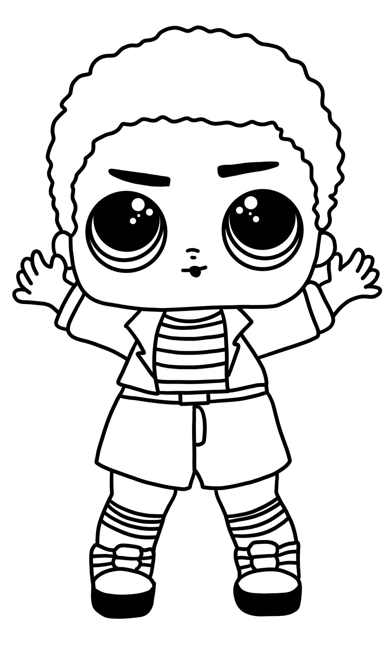 Coloring Pages : Colouring Pictures Lol Dolls Awesome Punk Boy Lol