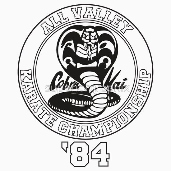 Cobra Kai All Valley Karate Tournament' T-Shirt by superiorgraphix |  Cuadros retro, Carteles de películas, Disenos de unas