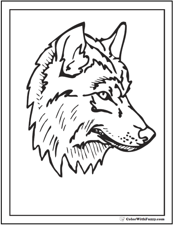 Wolf Coloring Pages: Print And Customize