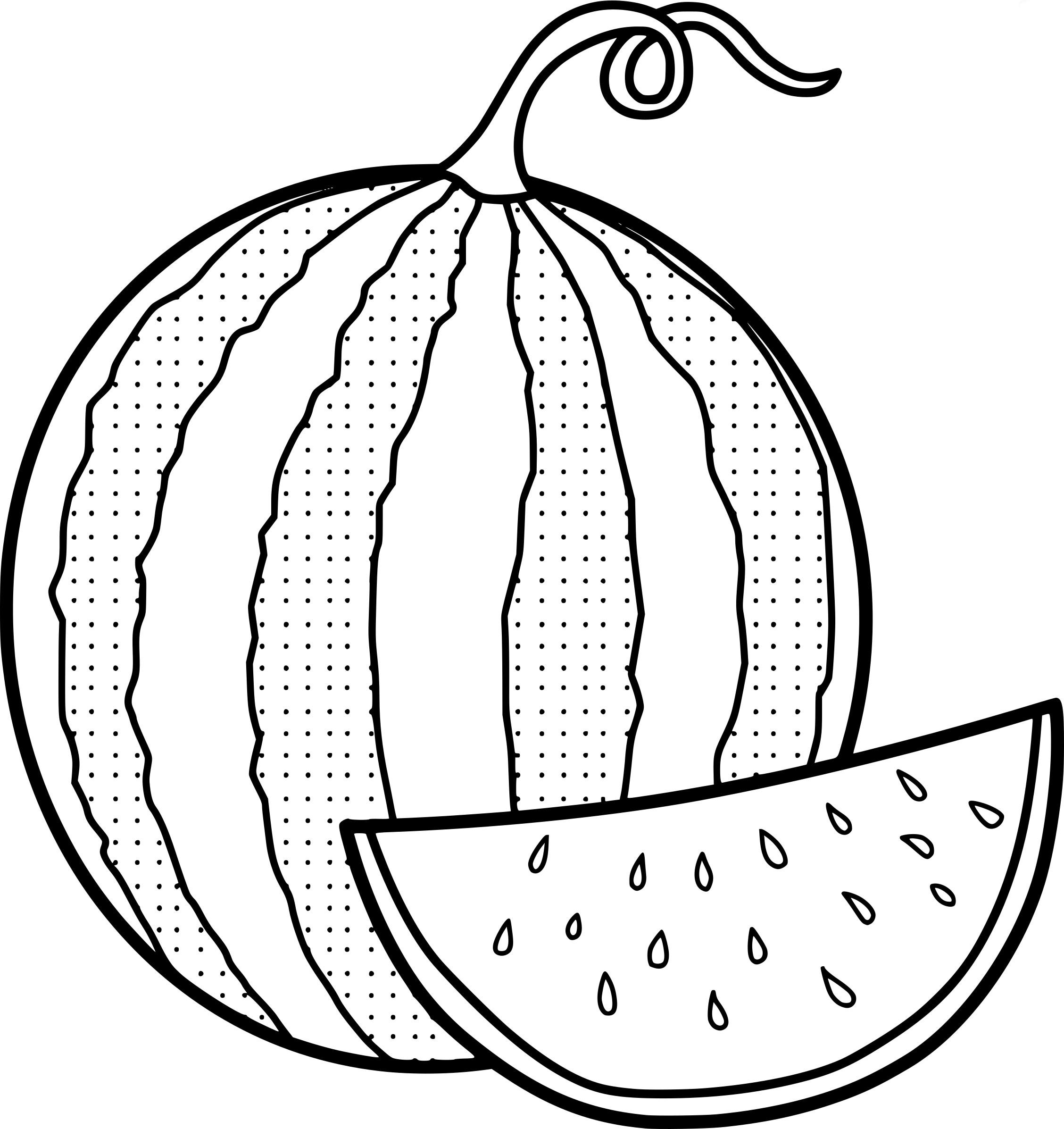 Melon Coloring Pages - Coloring Home
