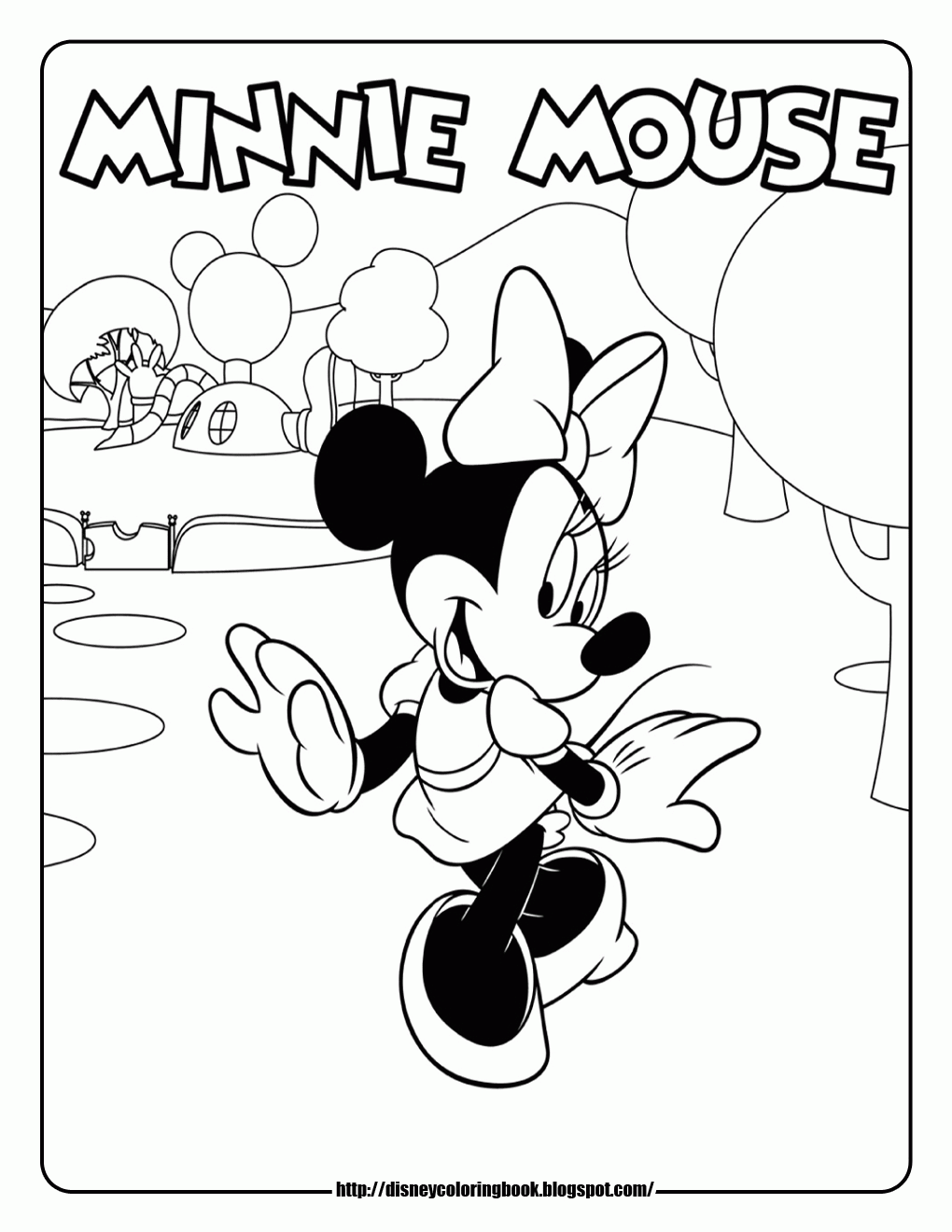 Coloring Page Of Mickey Mouse Clubhouse Coloring Home