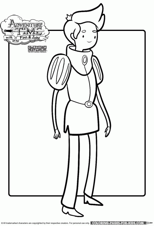Adventure Time Free Printable Coloring Page - Prince Gumball