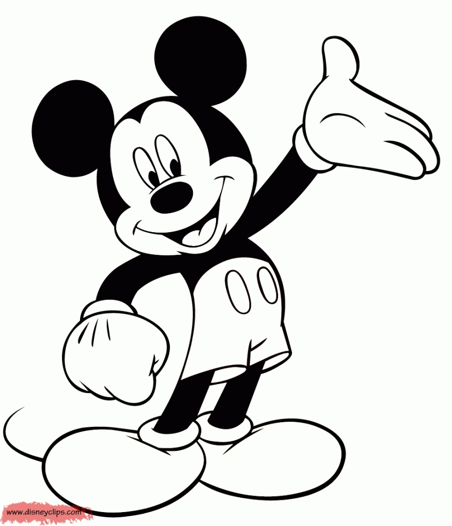 Disney Mickey Mouse   Coloring Pages For Kids And For Adults ...