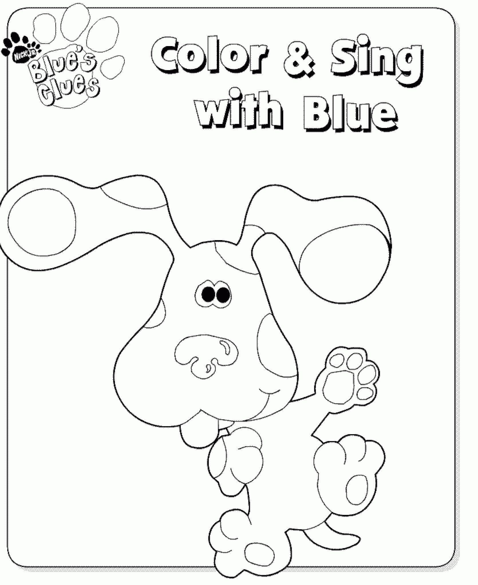 Kids-n-fun.com | 15 coloring pages of Blues Clues