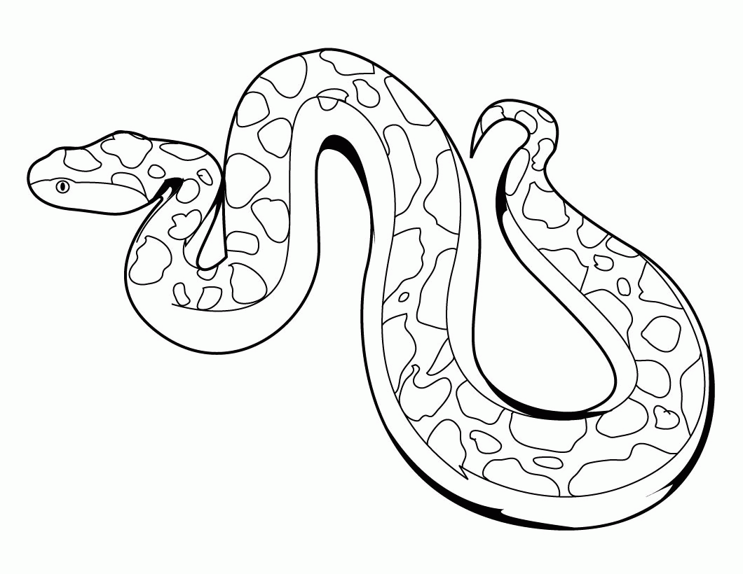 Look Free Printable Snake Coloring Pages For Kids - Widetheme