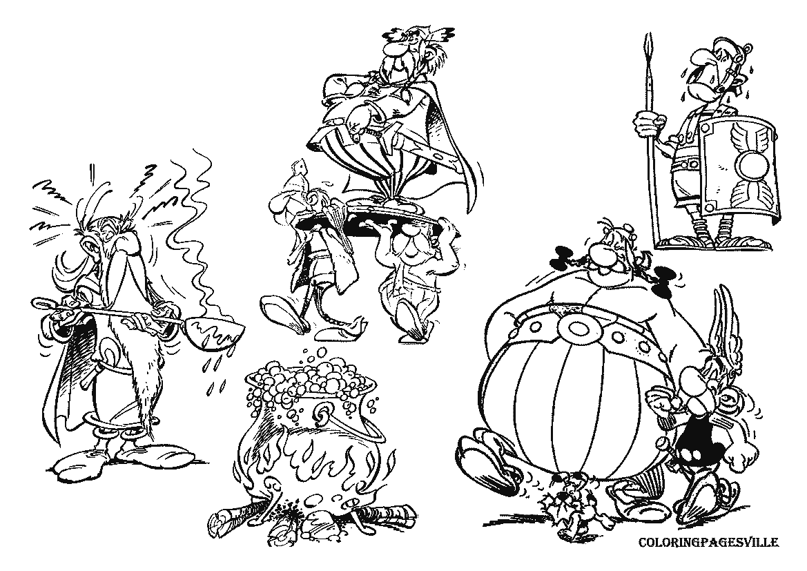 Asterix Coloring Page