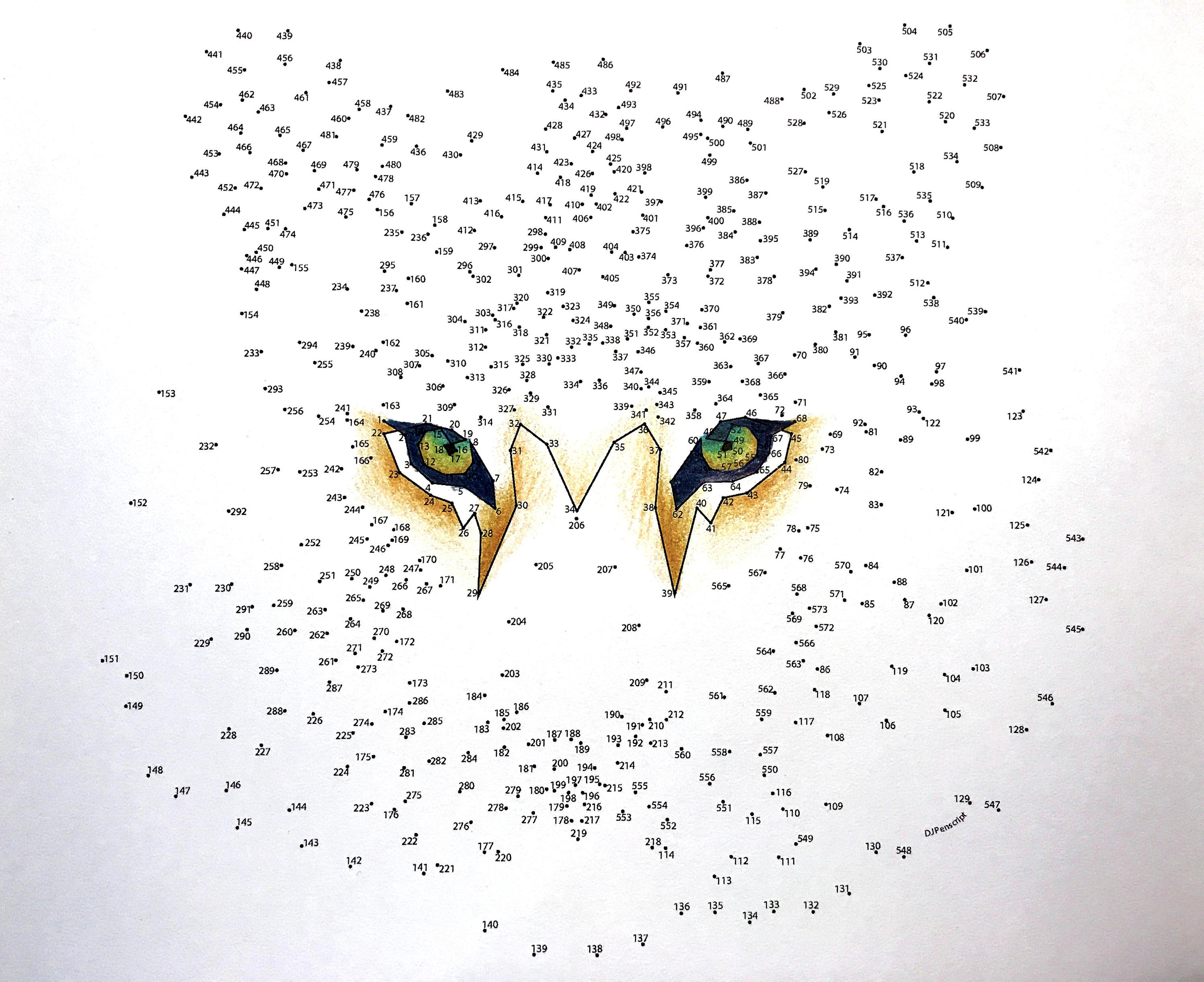 Tiger Extreme Dot to Dot PDF Activity and Coloring Page - Etsy
