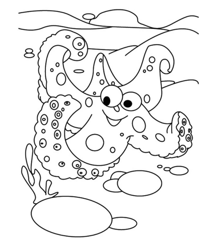 Starfish Coloring Pages - Free Printables - MomJunction