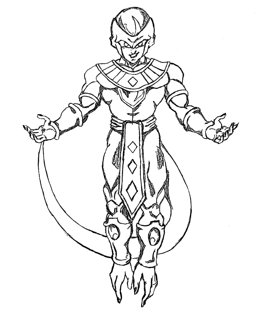 Frieza in Dragon Ball Z Coloring Pages - Dragon Ball Z Coloring Pages - Coloring  Pages For Kids And Adults