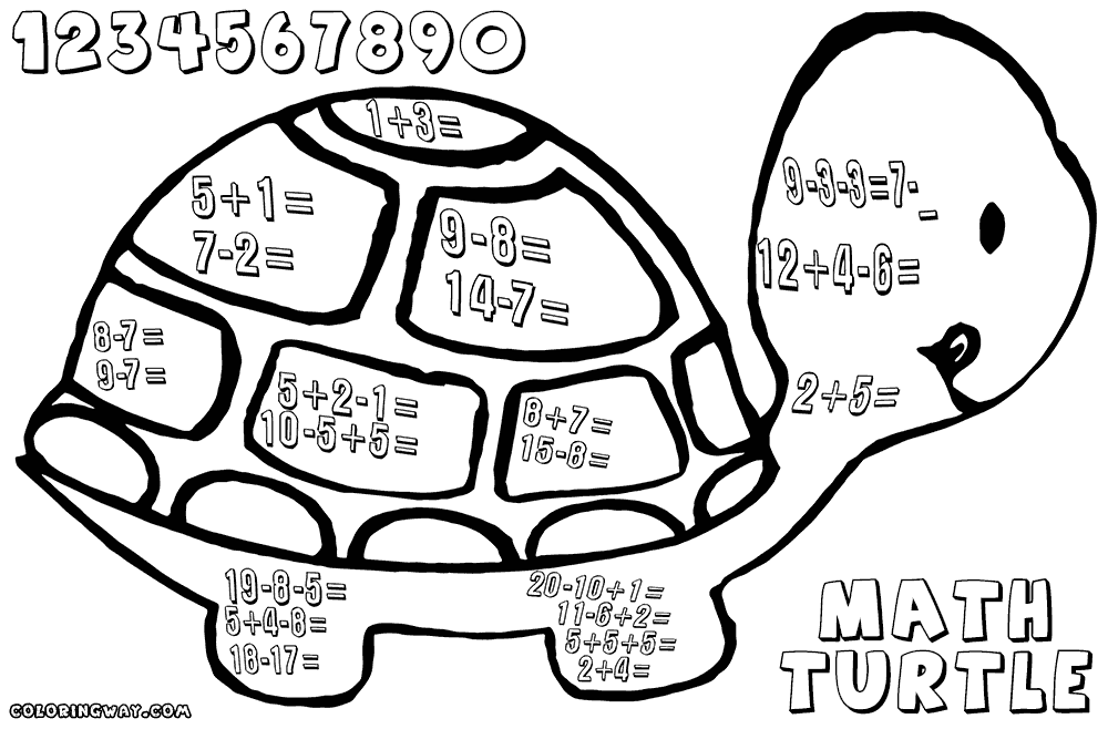 Math coloring worksheets | Coloring pages to download and print