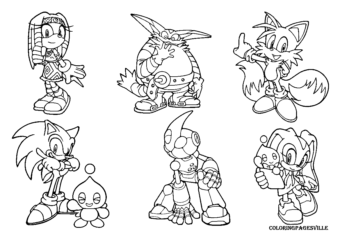 Sonic X Coloring Pages   Coloring Home